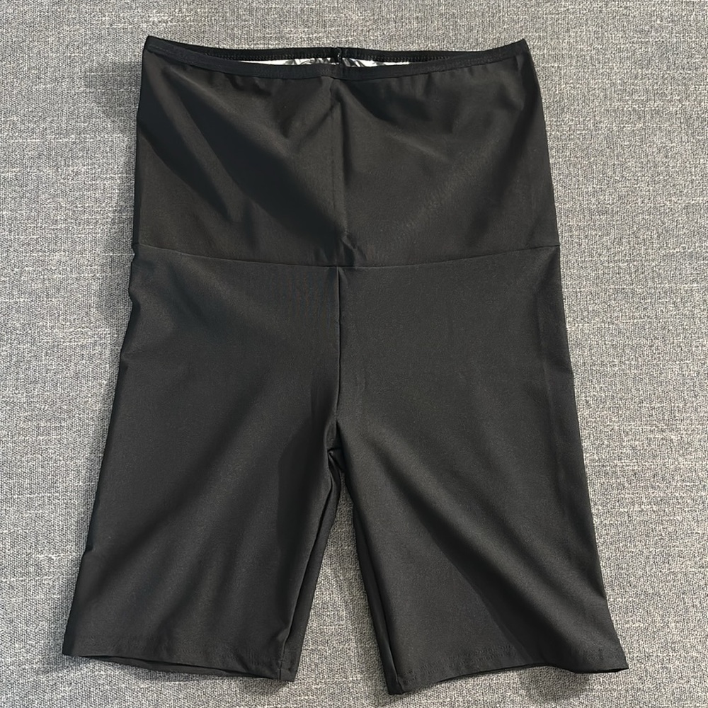 Black Sauna Shapewear High Waist Biker Shorts